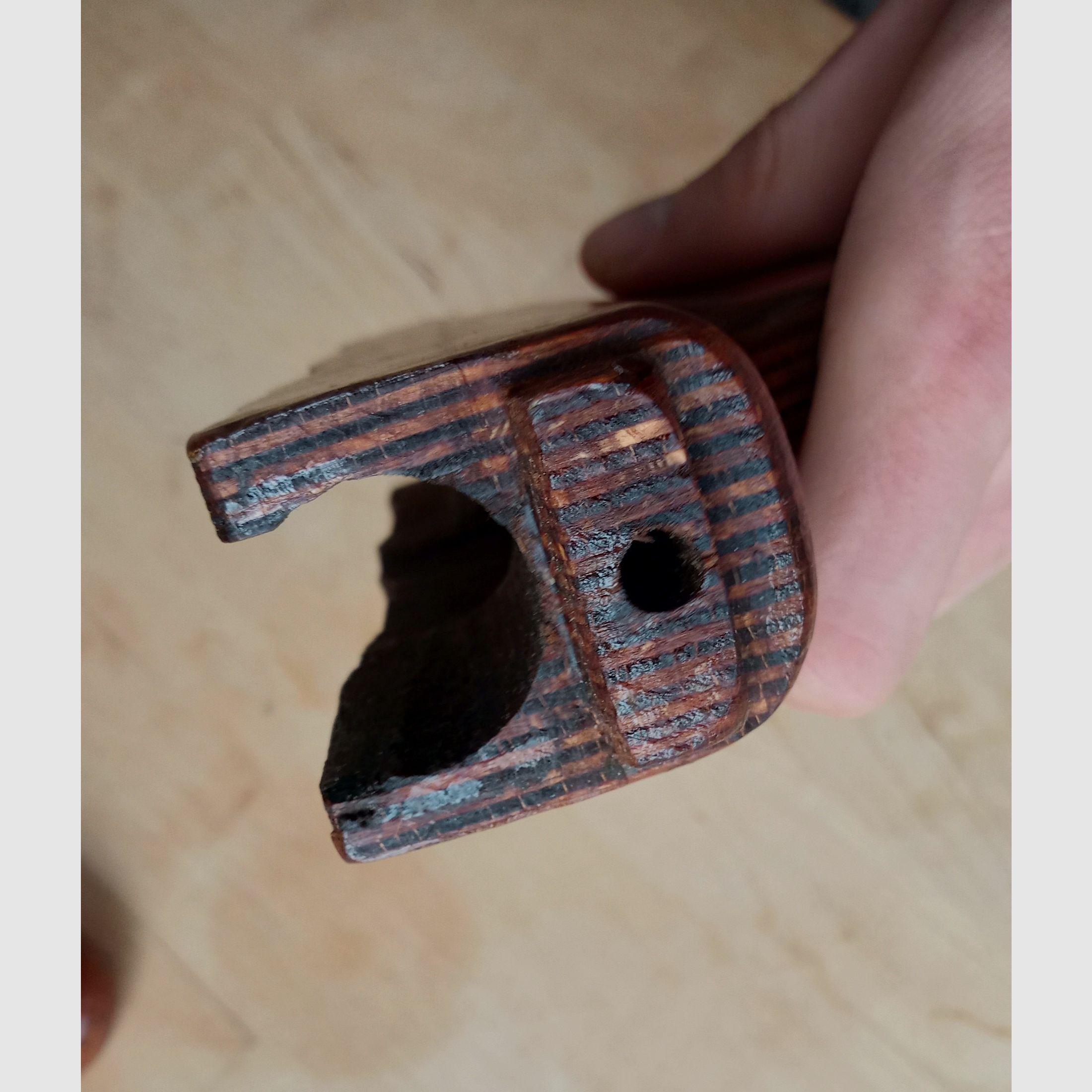 #2 Romanian lower AK handguard s.g. donkey-dick (Uluc) laminated wood Romy Dong for PM md.63 md.90 AIMR AIMS