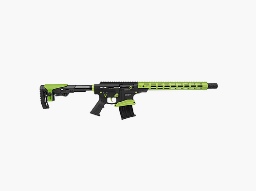 DERYA – MK12 AS 107 TP, gas-aangedreven semi-automatisch geweer, kal. 12/76, gebouwd op AR15-platform, ontworpen voor sportief schieten en meer.