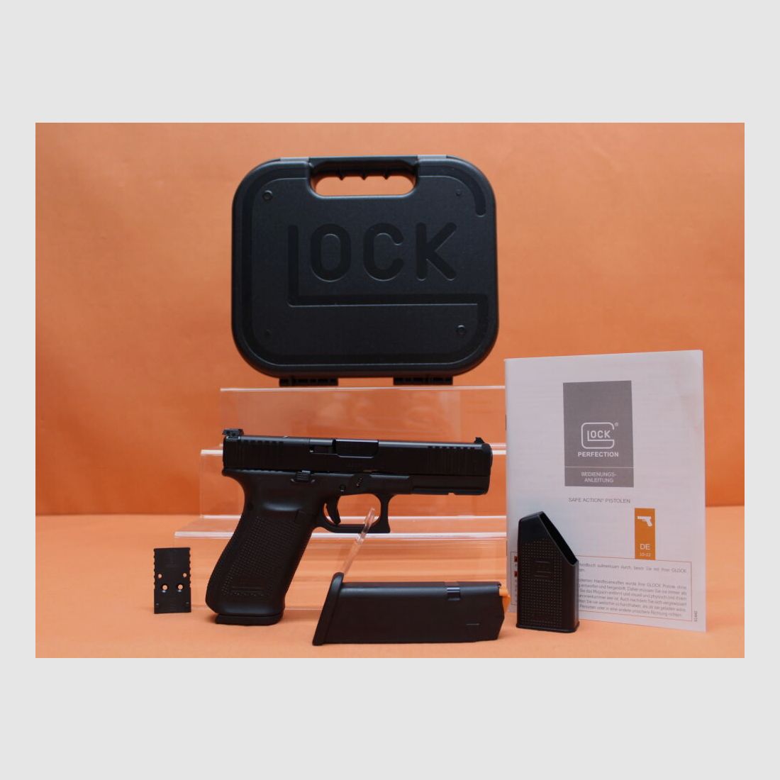 Pistola Glock 10mmAuto Glock 20 Gen5 (MOS) FS cañón 117mm Sistema óptico modular para visor de punto rojo