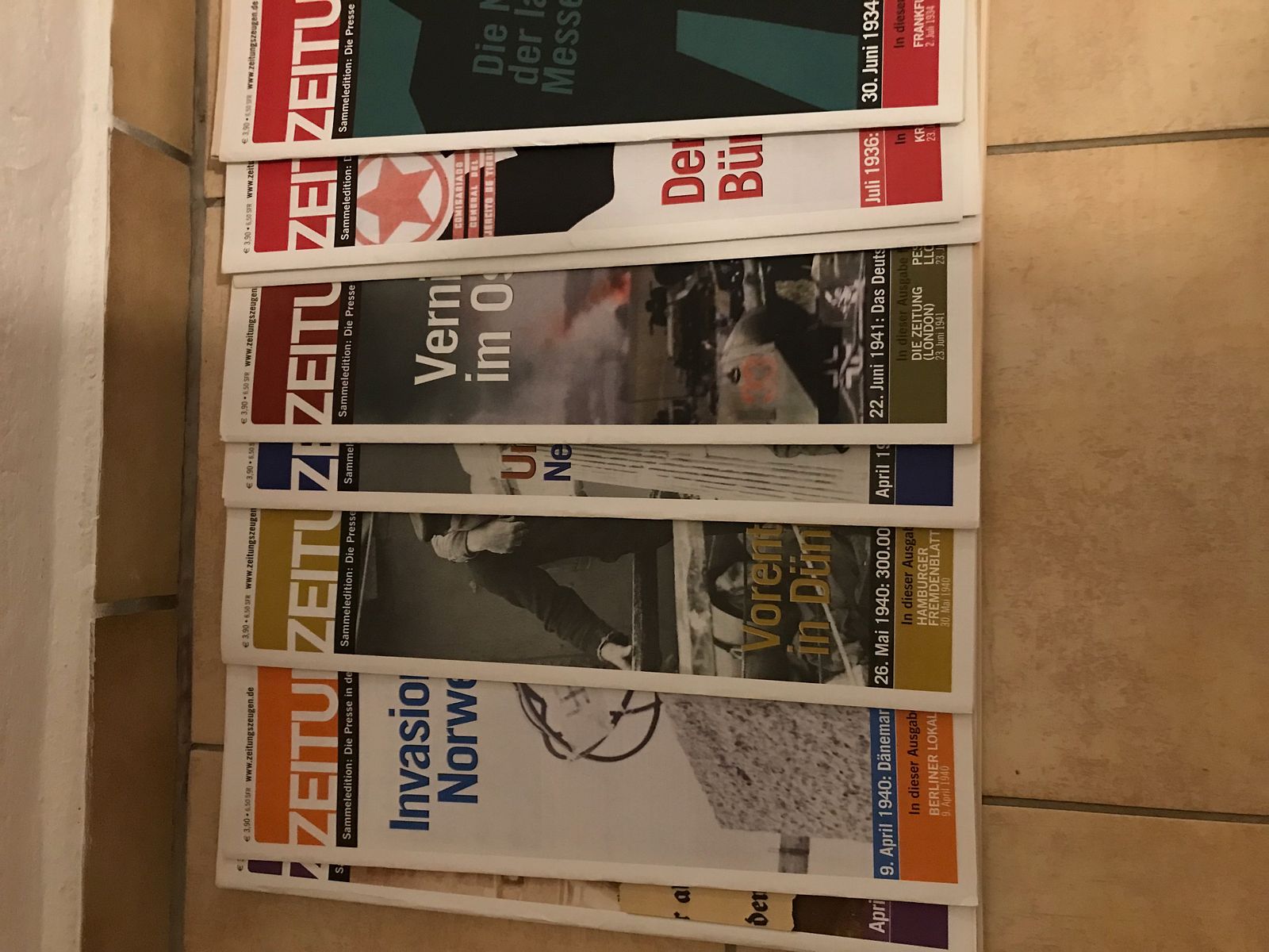 Zeitungszeugen 102 Stück. Für Sammler 