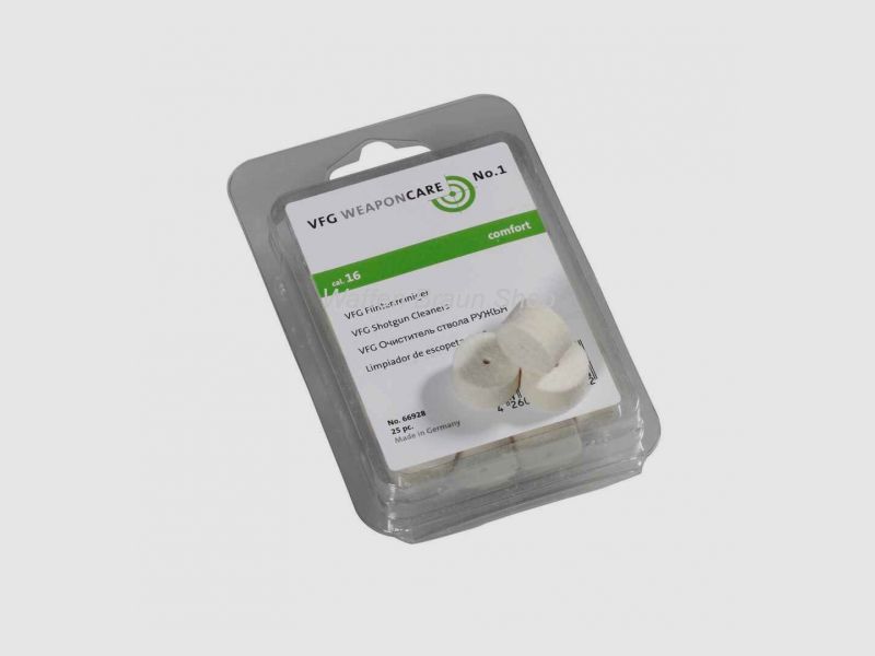 VFG limpiador de escopetas "comfort" calidad probada cuida el cañón limpia de manera fiable fieltro para escopetas