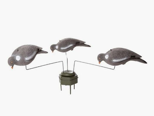Crow & pigeon carousel incl. 3 decoys