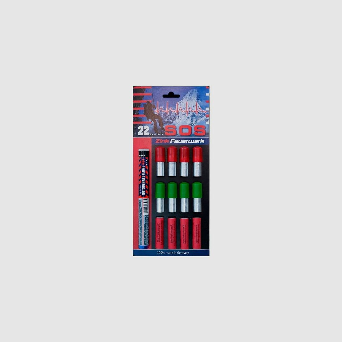 Zinc Fireworks SOS Set da 22 pezzi 15 mm