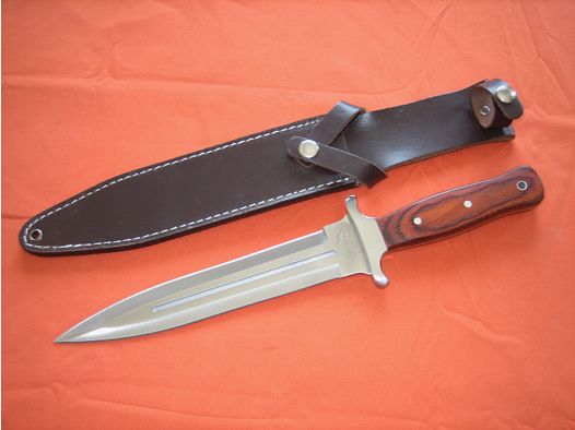 Parforce Boar Hunter-Messer aus rostfreiem 440 A Stahl inkl. Lederscheide NEU