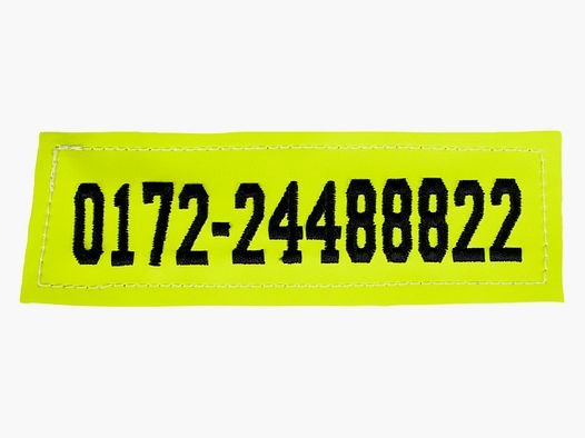 Outdog Klittenband Patch voor Telefoonnummer