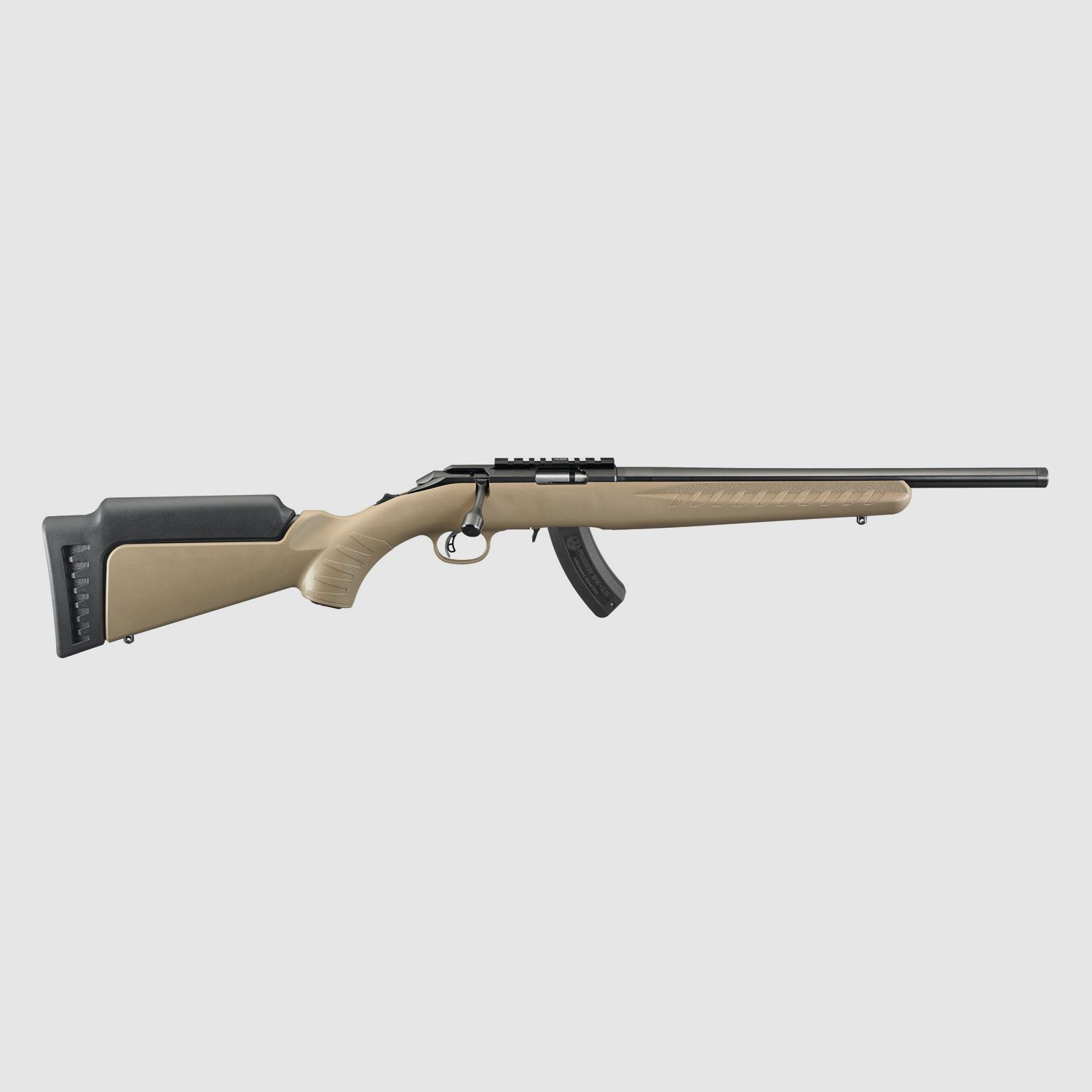 RUGER AMERICAN® RIMFIRE .22 WMR 16"/41CM FLAT DARK EARTH 1/2"-28