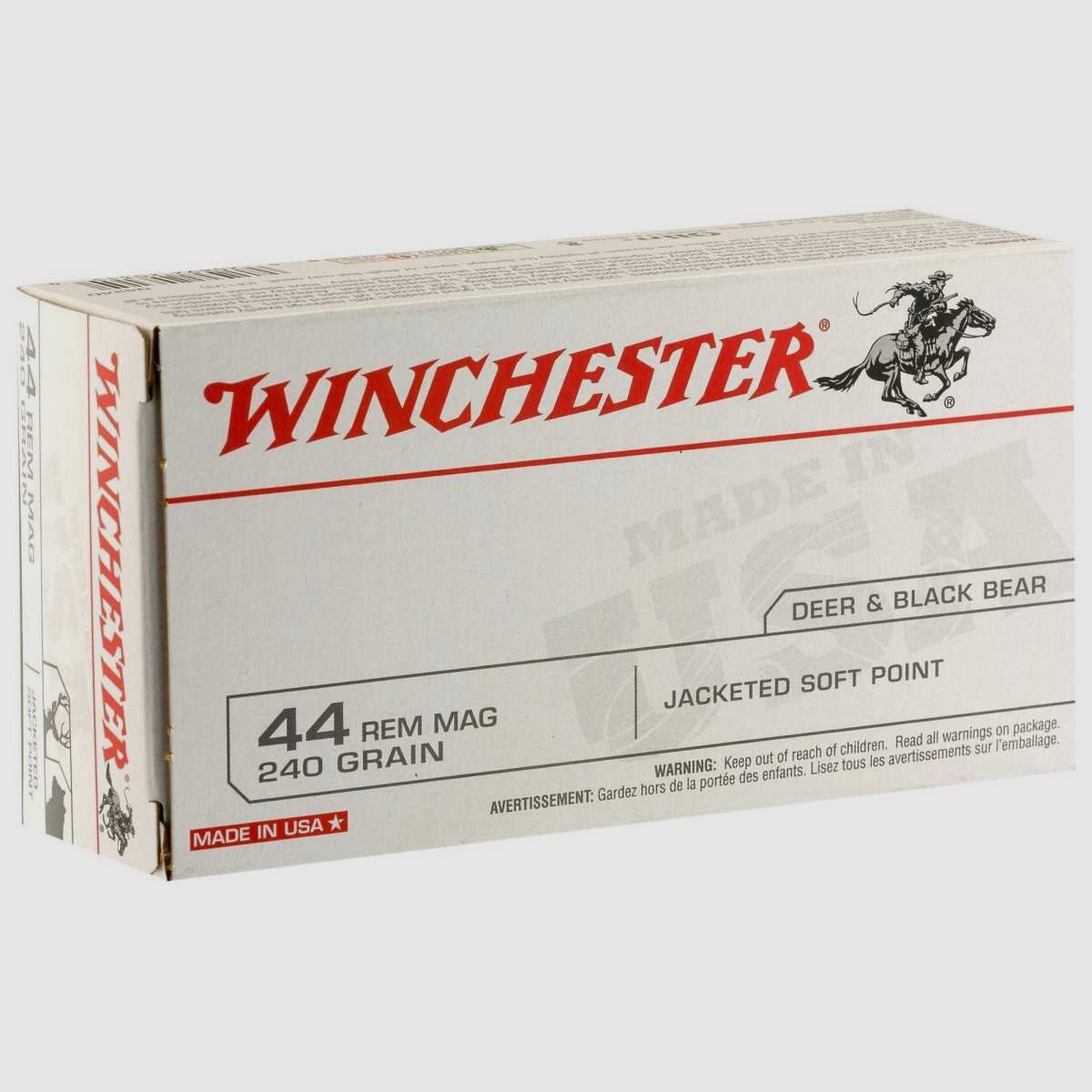 Winchester Jacketed Soft Point .44 Rem Mag 240 gr / 15.5 g - Jacketed Soft Point, Bild 3 von 6