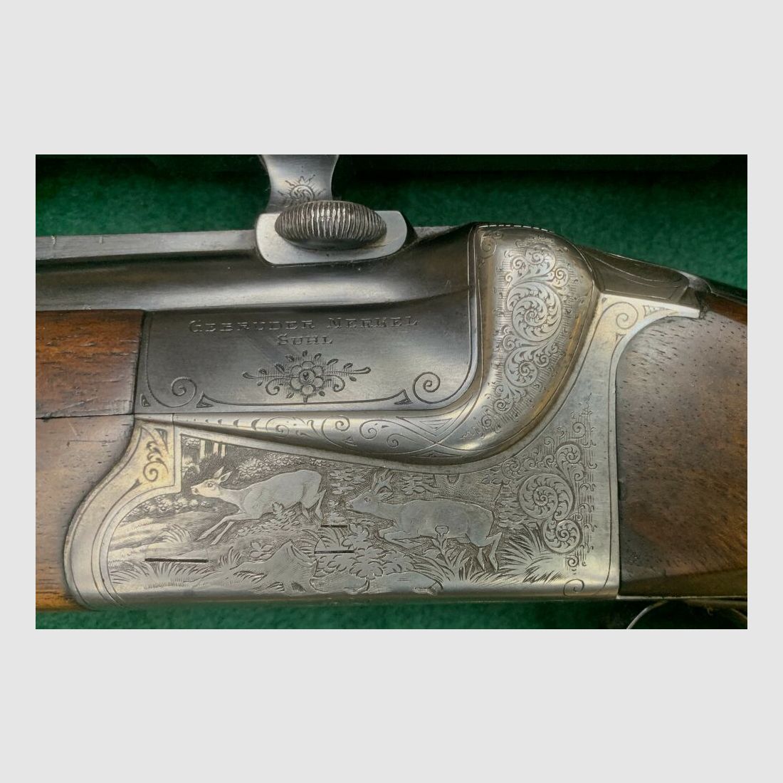 Merkel double-barreled rifle Mod. Kontrabock - 5.6x52 and R-16/70