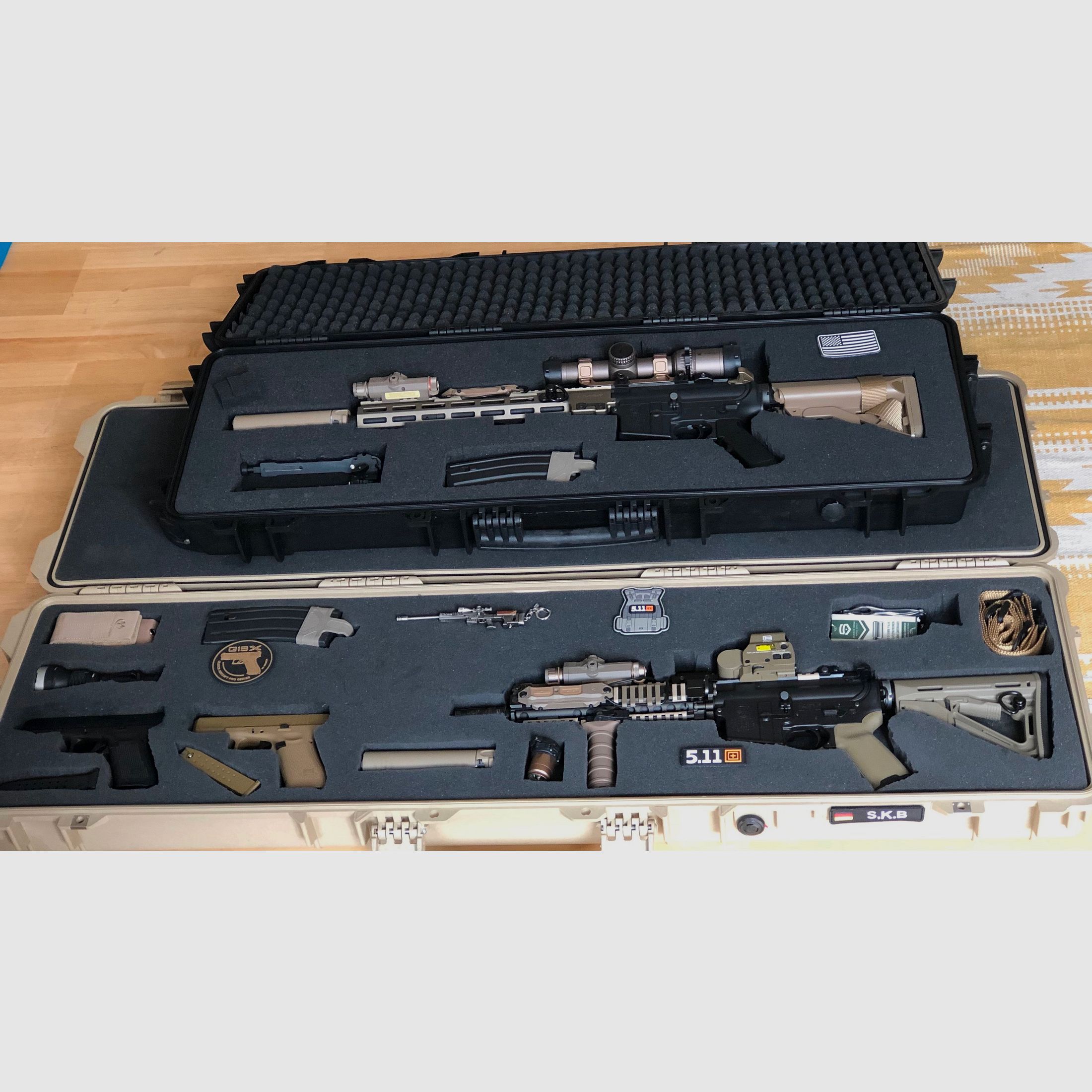 Tokyo Marui MK 18gbb und MK16 URGI AEG, Glock 19X