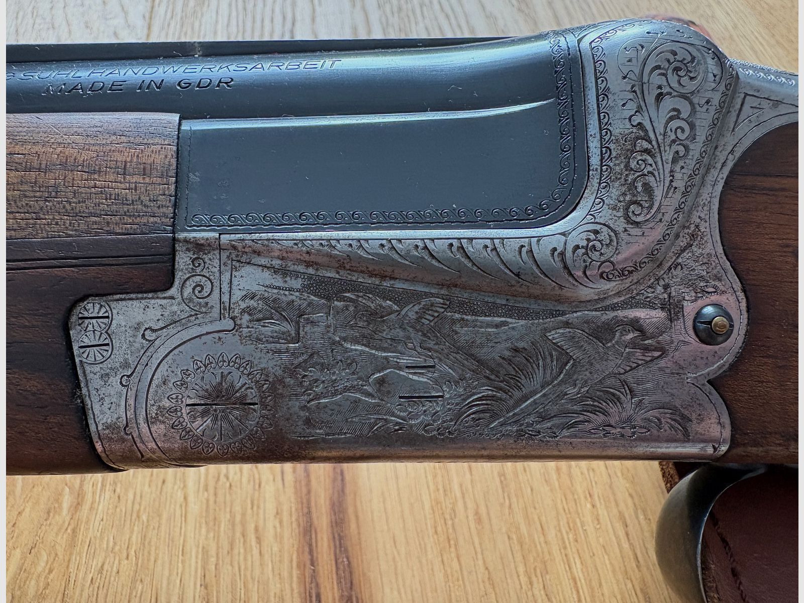 Suhl double-barreled shotgun 12/70