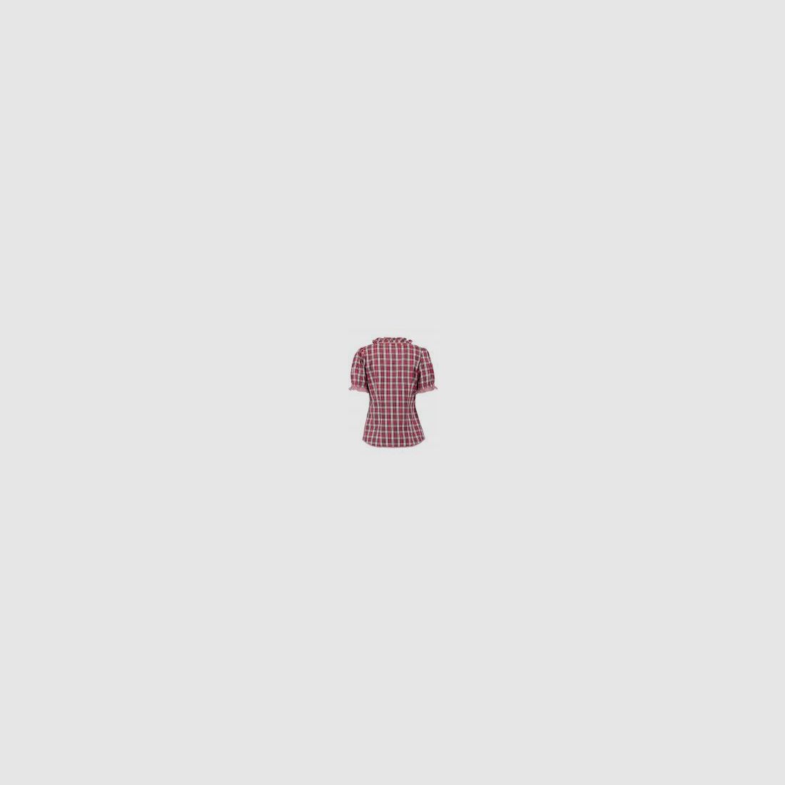 Os Trachten – women's checkered shirt red, image 2 of 2