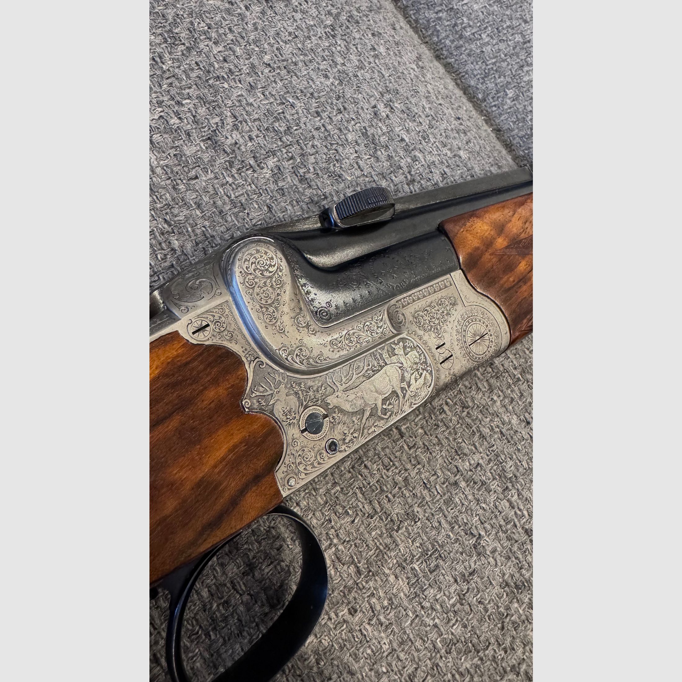 Exclusive Simson Suhl over-and-under double rifle caliber 8x57 IR – collector's item in best condition