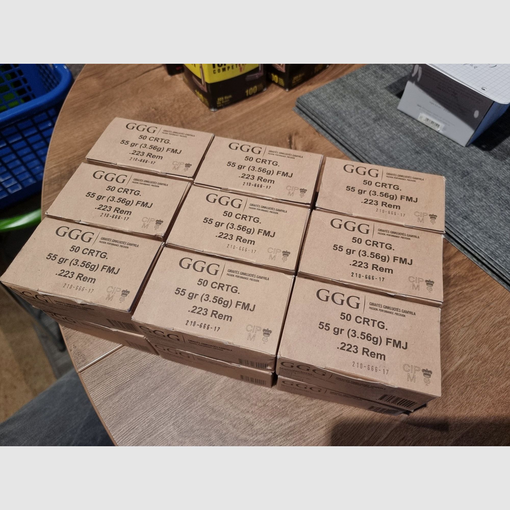 Munición .223 Remington 55gr FMJ - varios fabricantes - S&B Magtech IMI PMC PPU Lapua GGG Norma etc.