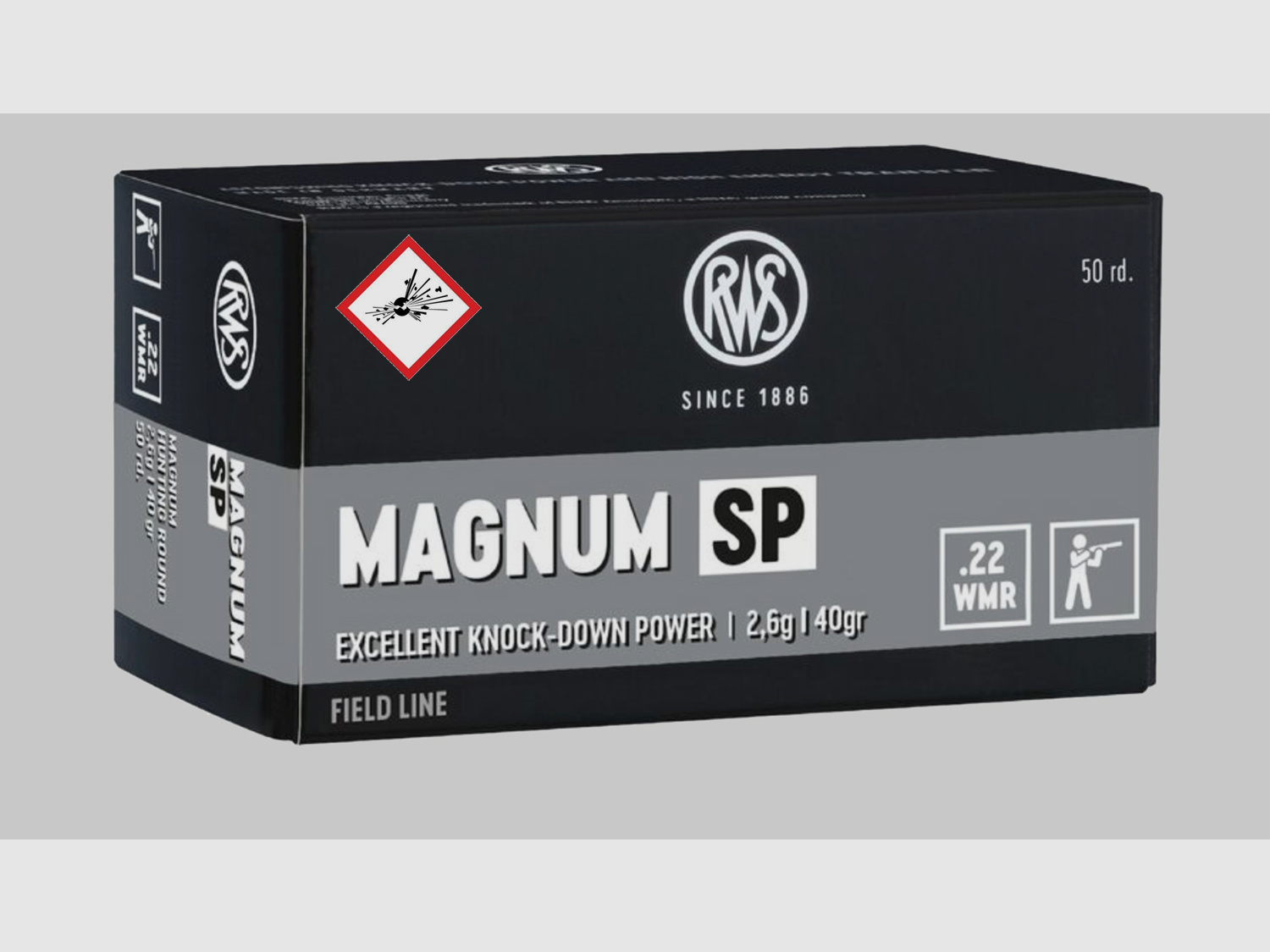 RWS Randfeuerpatrona kal. .22 Mag TM SP 40grs