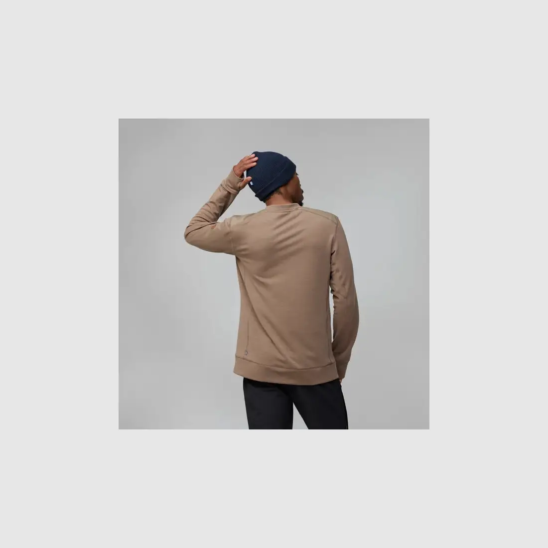 Fjällräven Keb Fleece Crew Neck Men, suede brown, image 4 of 5