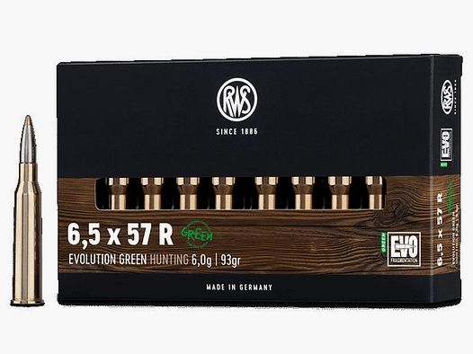 RWS Evolution Green Kal. 6,5x57 R - 6,0g / 93gr