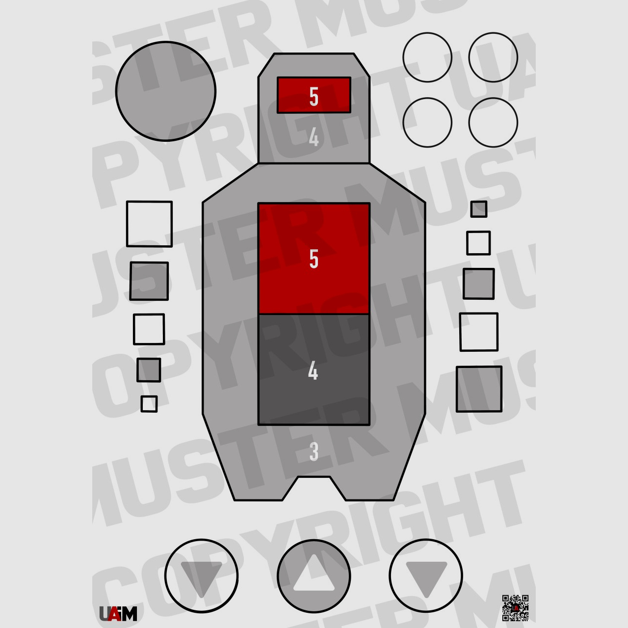 Multi Drill 2 Target DIN A1 – Vielseitige Zielscheibe für dynamisches Schießt...