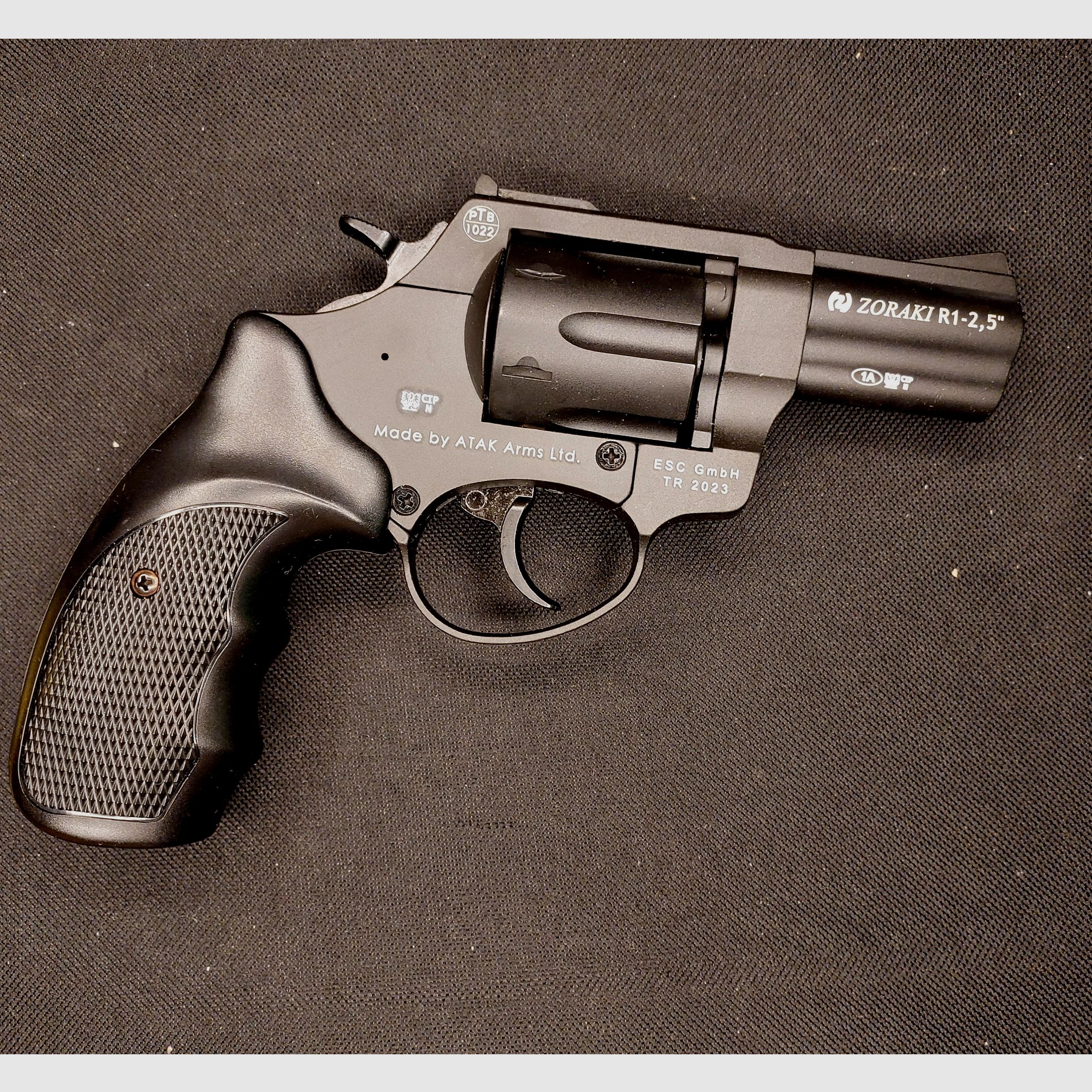 Zoraki R1 2,5 Zoll Revolver Kal. 9mm R.K. brüniert PTB 1022