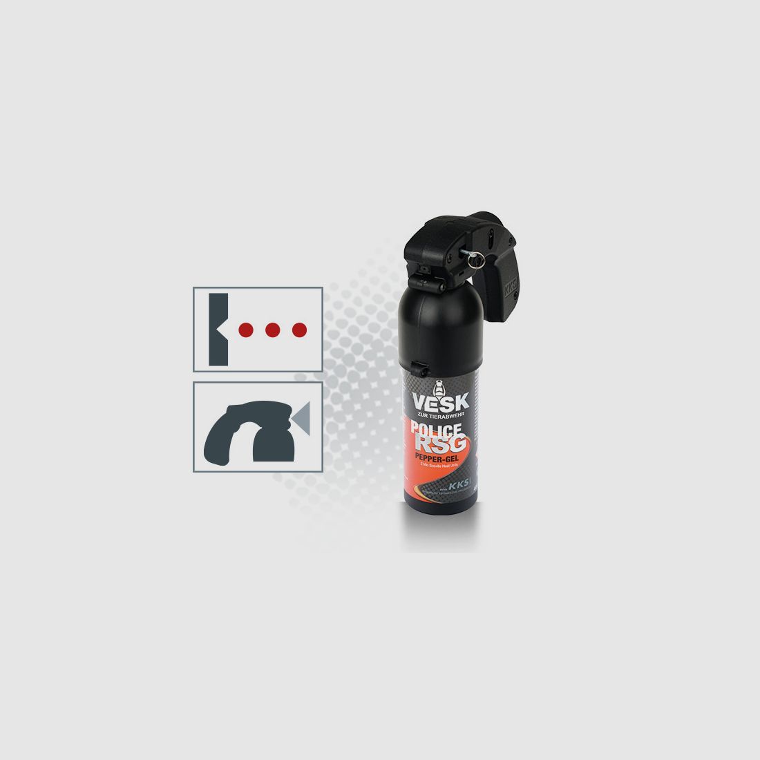 VESK RSG Police Pepper Spray 400 ml Gel, image 1 of 2