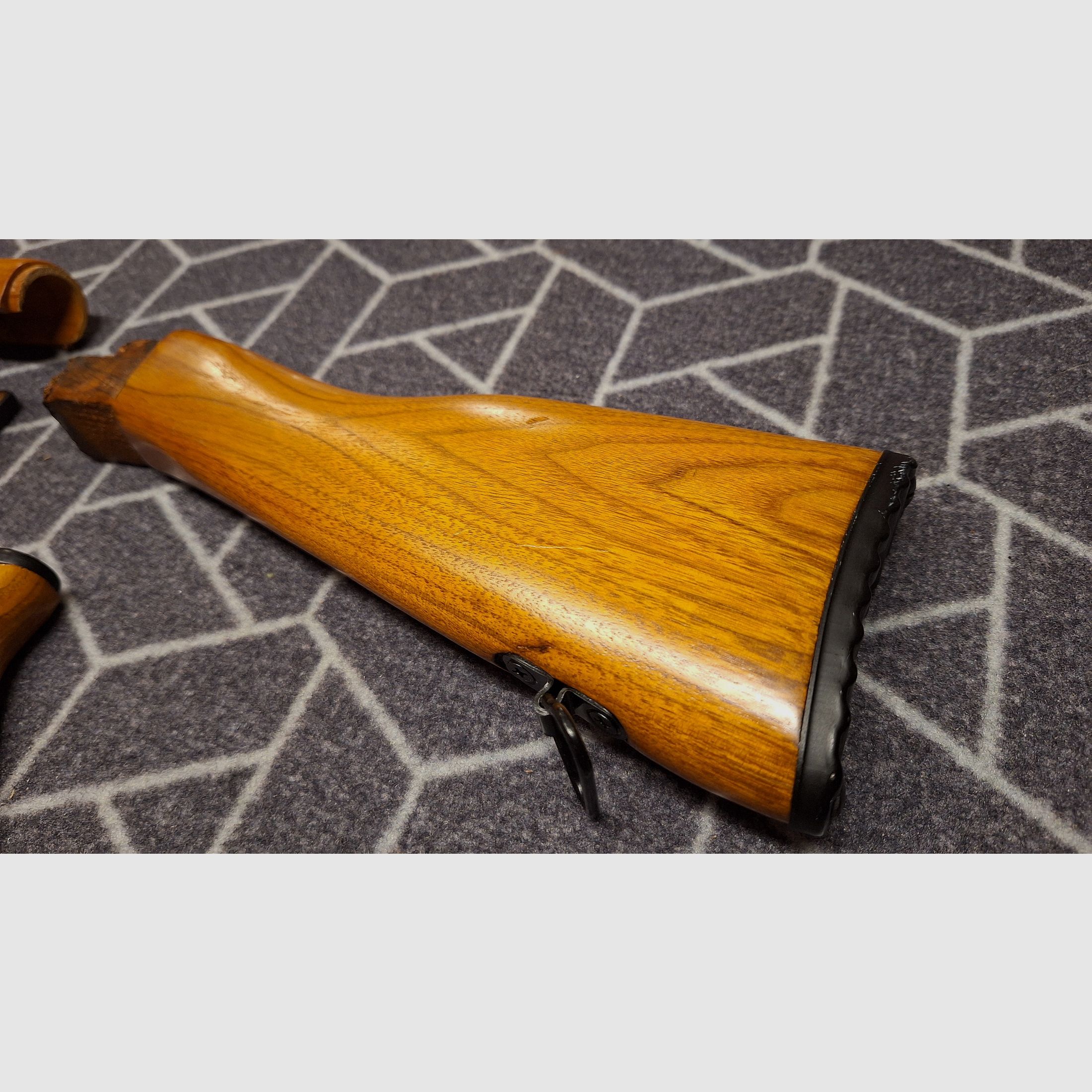 AK47 wooden stock set complete!