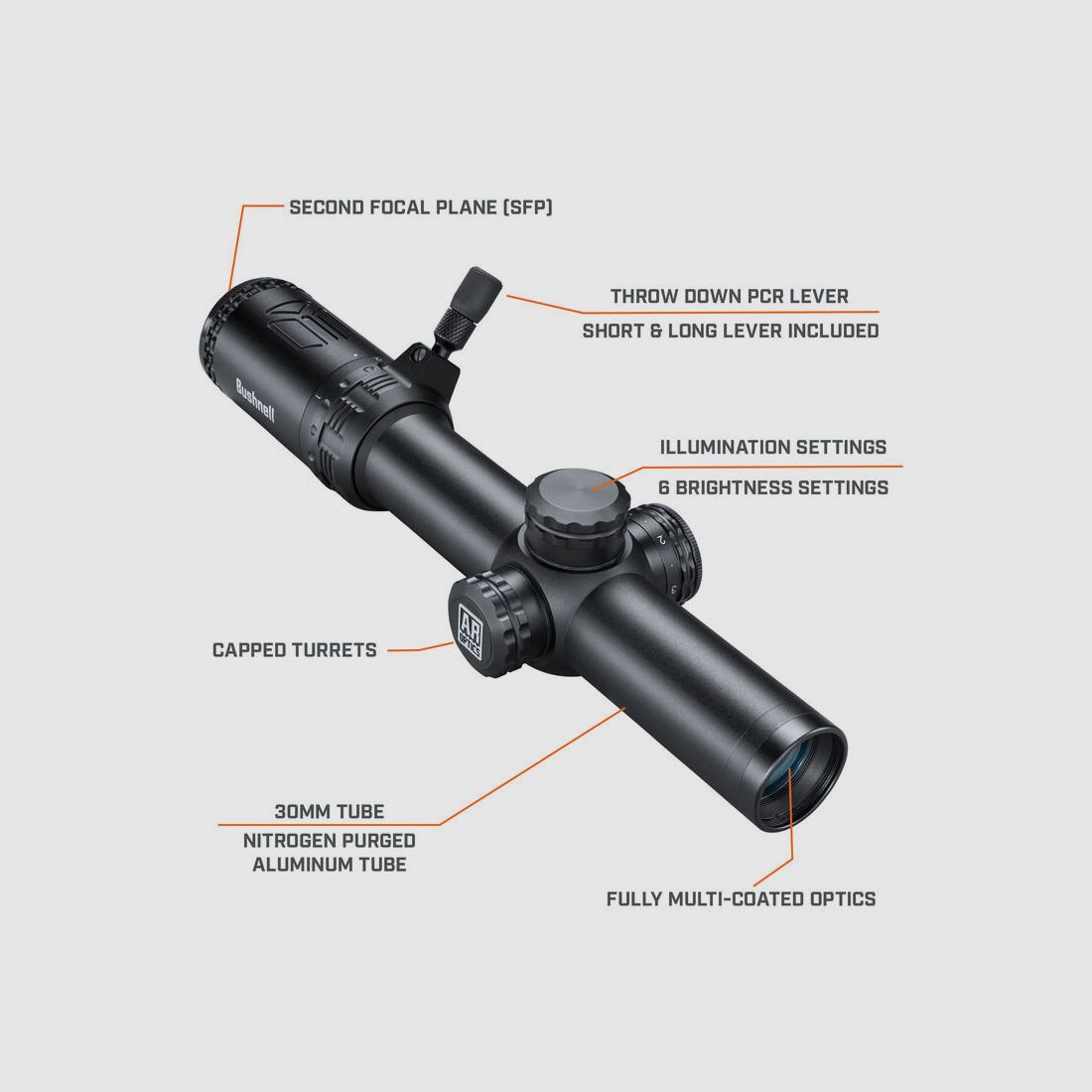 Bushnell Richtkijker AR 1-6x24 BTR-1 SFP #AR71624I