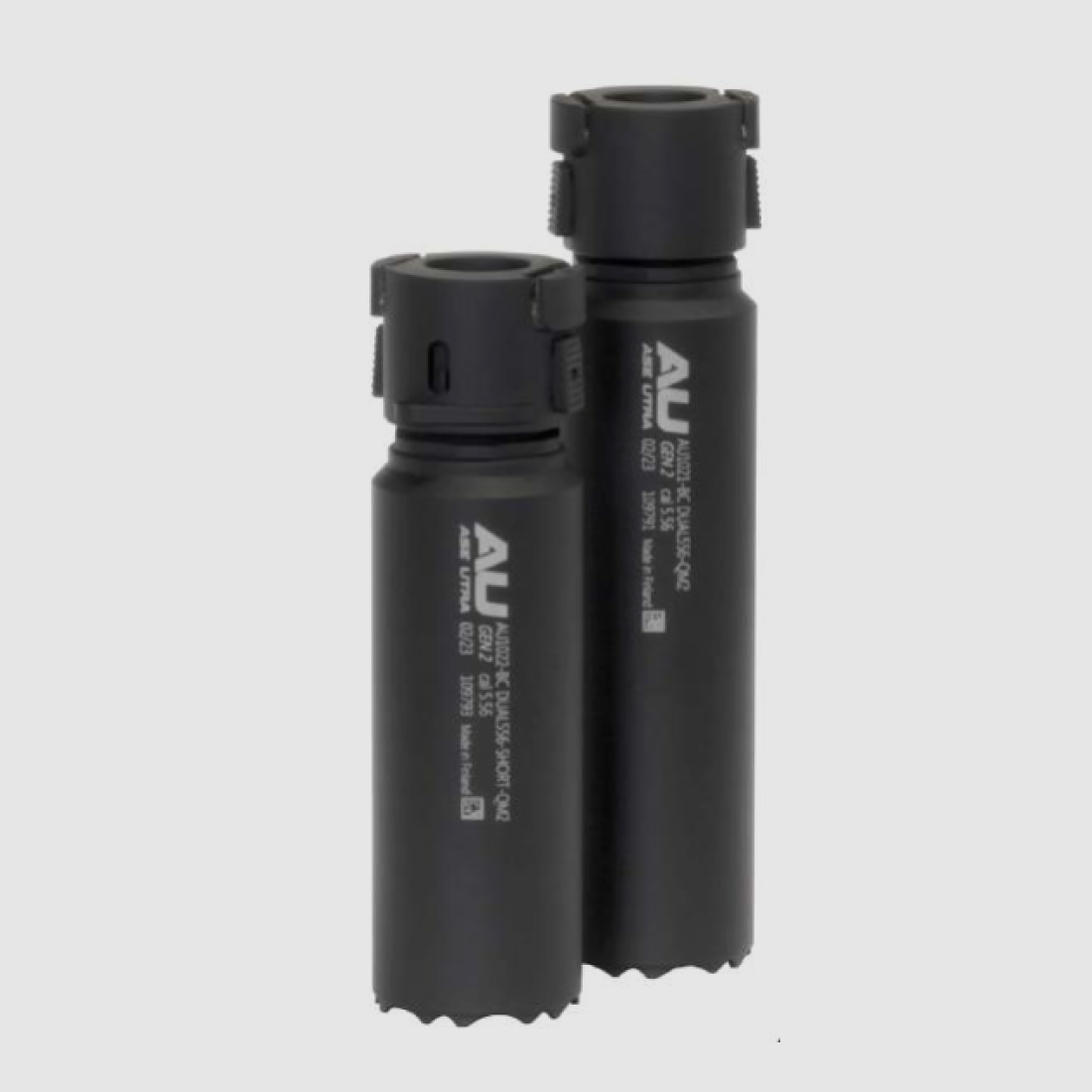 Ase Utra DUAL762-S-QM2 demper zonder flitsdemper, Kort, Zwart Cerakote