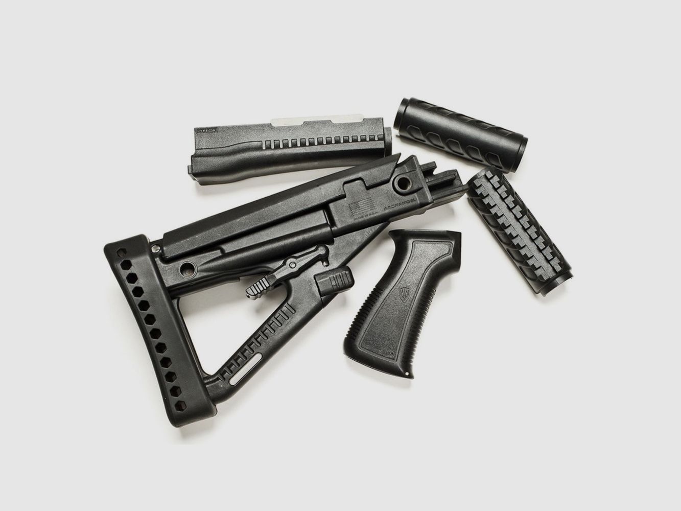 Archangel OPFOR Series Buttstock/Forend/Pistol Grip Comp Set for AK-47/ AKM - BLK Polymer