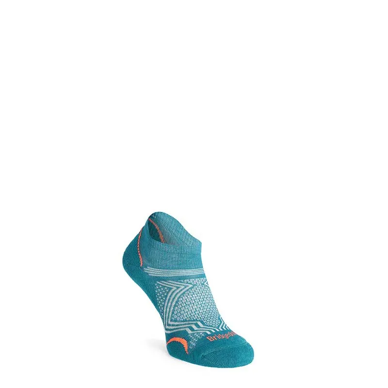 Skarpety damskie stopki Bridgedale HIKE Ultralight T2 Coolmax Performance Low teal, zdjęcie 1 z 4