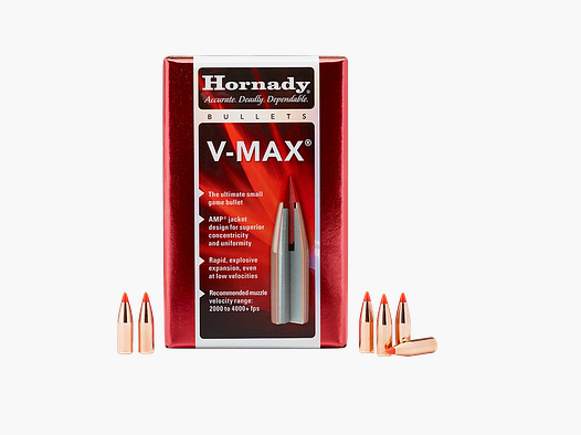 Hornady Bullets .264 – 95gr V-Max – 100 pcs