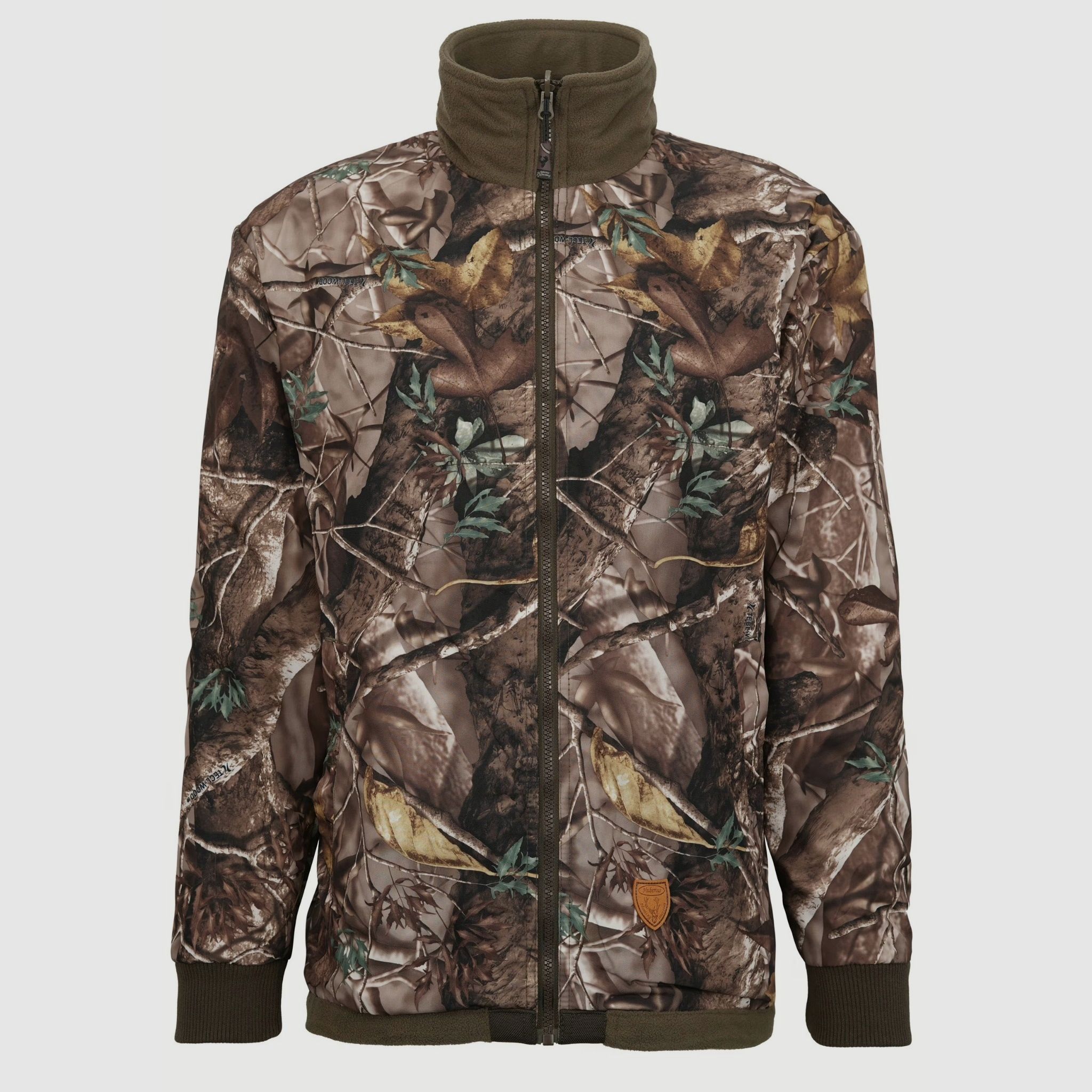 Hubertus veste polaire réversible de pirsch, camouflage olive/marron, image 5 sur 7