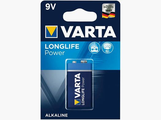 Pile alcaline Varta Longlife Power 9V / 6LR61