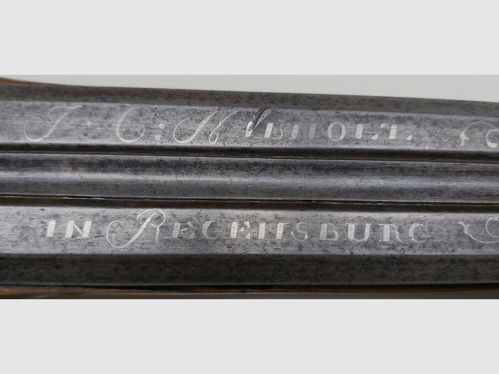 F.C. Nabholt in Regensburg double-barreled percussion pistol