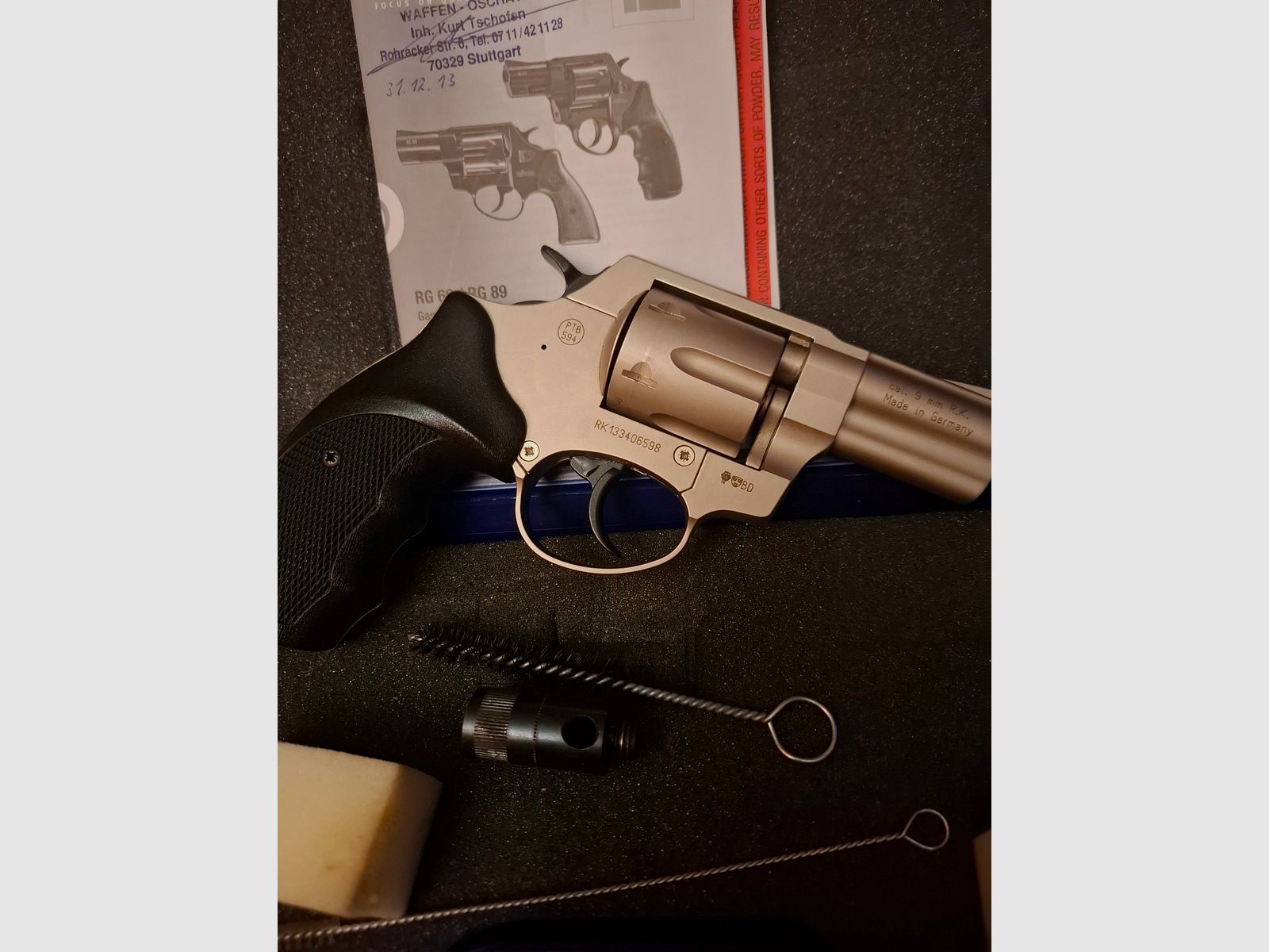 Röhm RG 89 Nickel 9mm RK. PTB 594
