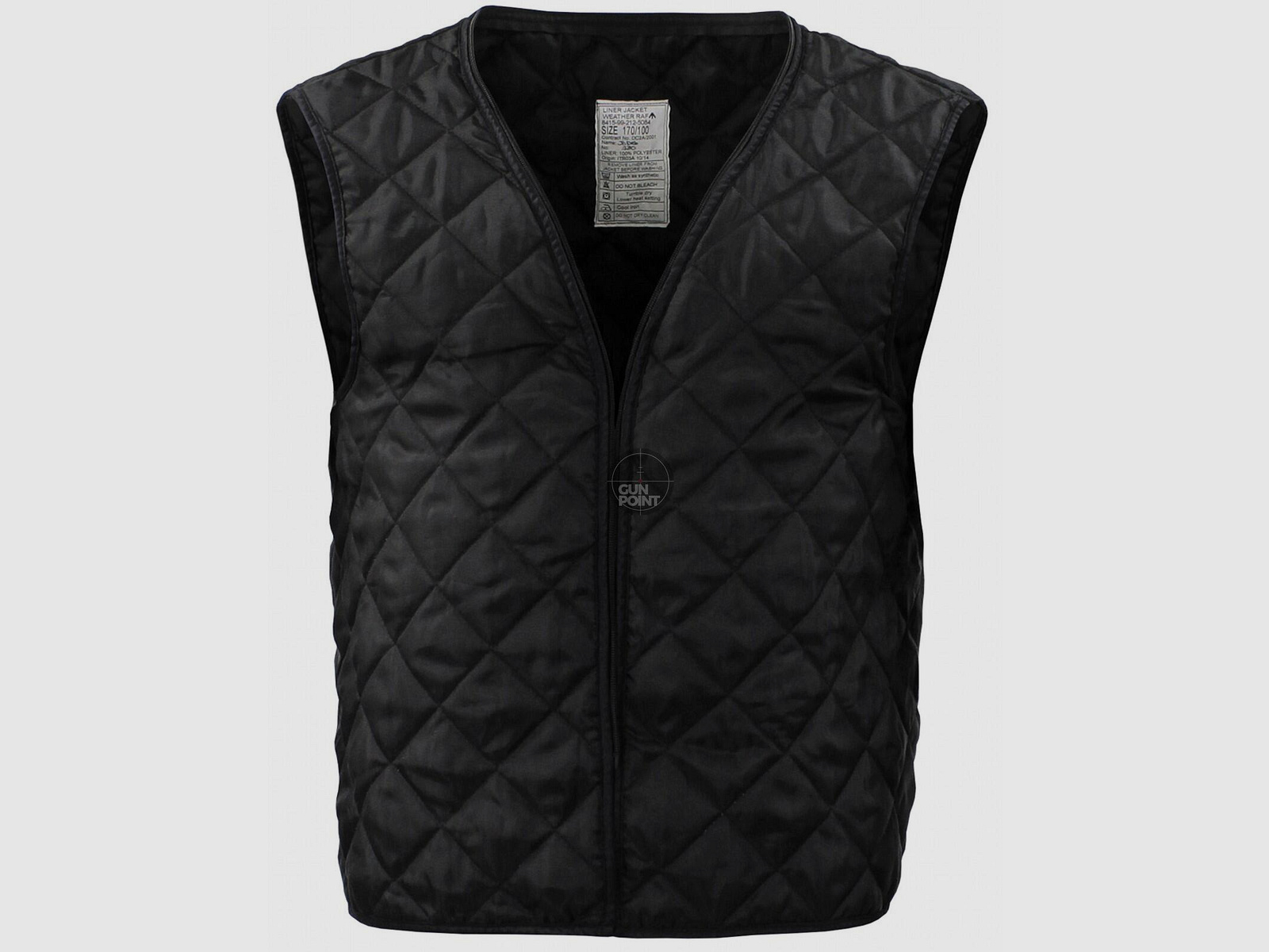 Brit. Steppfutter, schwarz,Jacke WEATHER RAF", gebr."