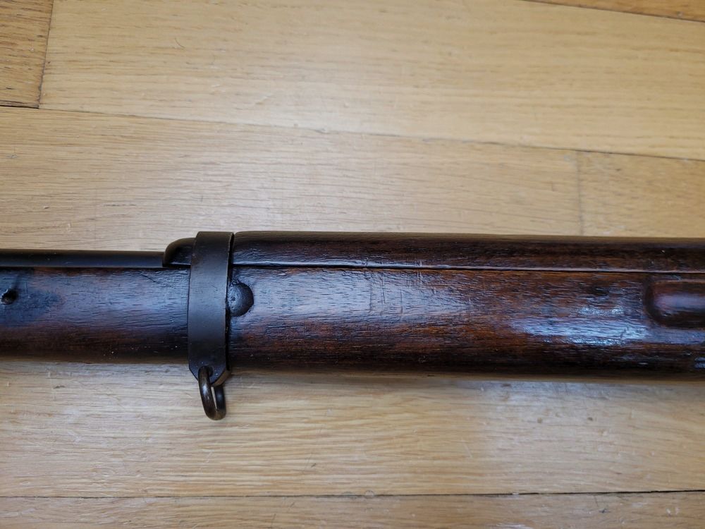 Sehr schönes japanisches Gewehr Arisaka Typ 38 – Originalkaliber 6,5×50 – Arsenal Nagoya 1939 – Thailand-Bestellung von 1940 – Originalbrünierung zu 99% – Mechanik und Lauf sehr gut – Schöne Markierungen – Bajonettanschluss – TBE ++, Bild 31 von 33