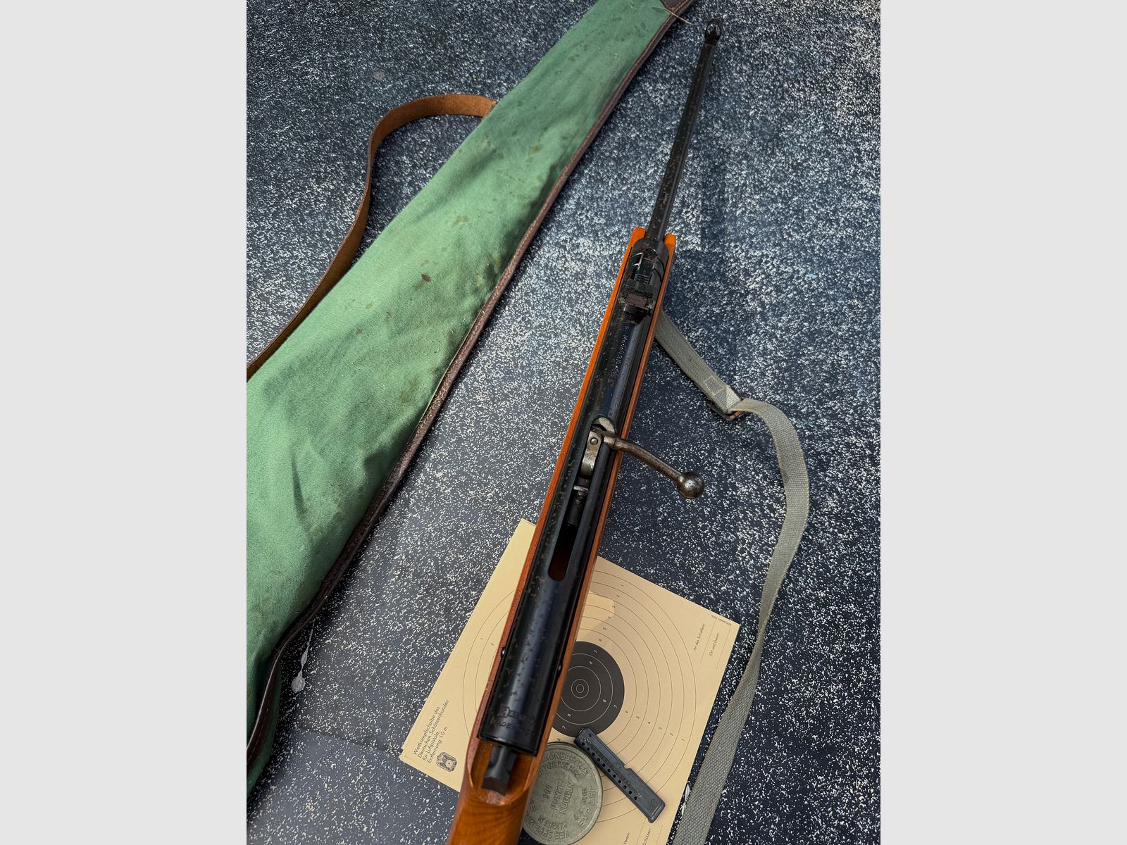 Haenel 310 Sportschaft inkl. Tasche Magazin usw. Luftgewehr DDR