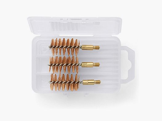 Eyselein bronzen borstels extra kort voor revolvers in een 3-delige set kaliber 9mm / .38/.357