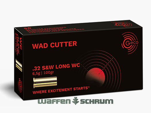 Geco WC 6.5g - 100gr .32 S&W Long