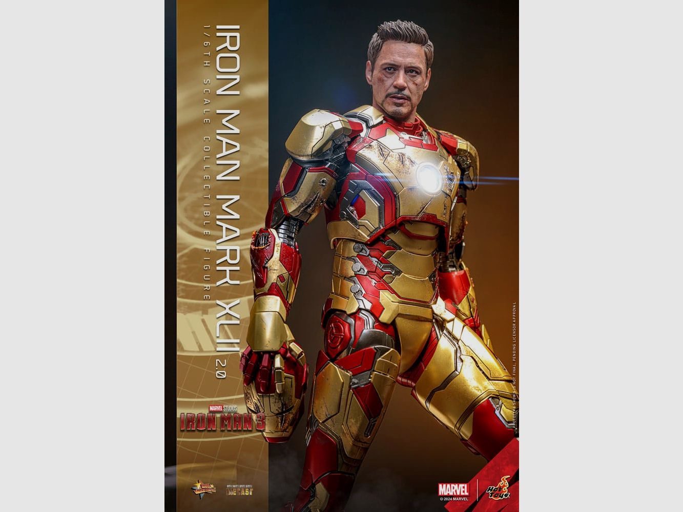 Iron Man 3 Movie Masterpiece Diecast Actionfigur 1/6 Iron Man Mark XLII (2.0) 32 cm | 43311