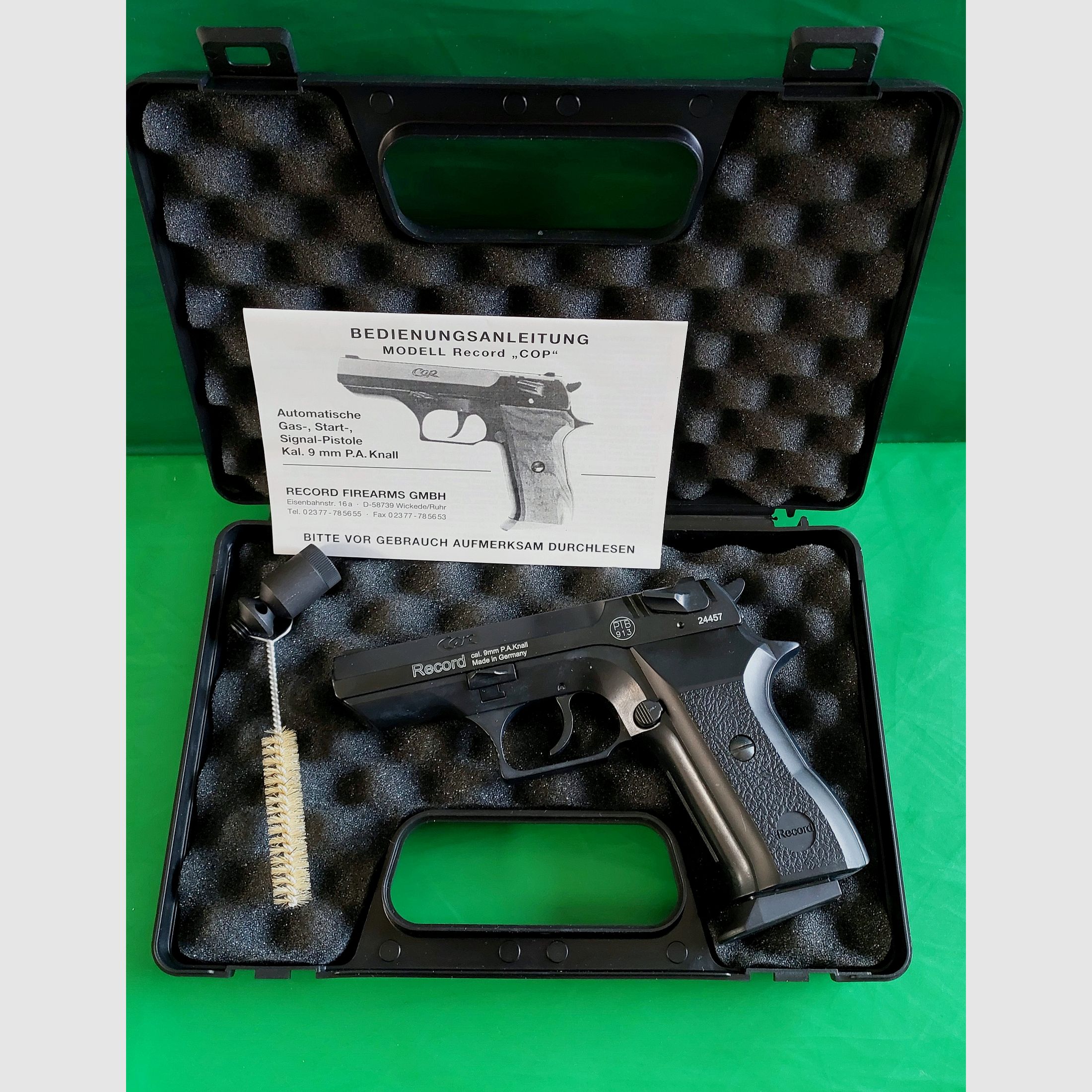 Revólver COP Schreckschuss pistola ennegrecida (PTB 913) como nuevo.