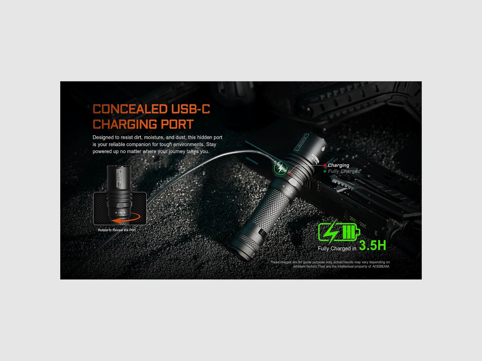 Latarka LED W10 PRO, 750 lumen (w zestawie z akumulatorem), zdjęcie 6 z 10