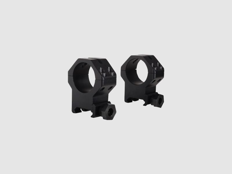 Weaver Tactical 4-Hole Skeleton Weaver-Style Ring noir mat 25,4mm extra haut, BH 13,21mm