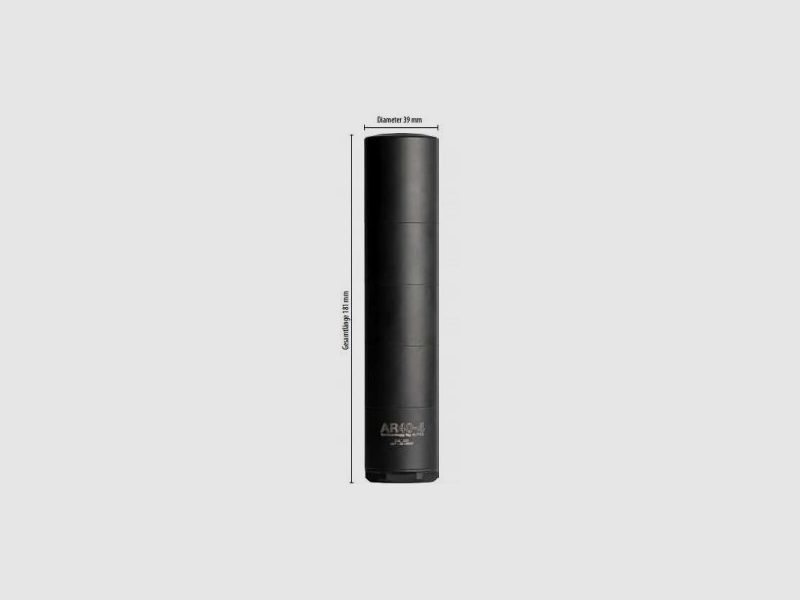 A-TEC Schalldämpfer f. EWB-Waffen AR40-4 (.30/7,62mm) 5/8x24 UNEF  -  Aufsatz-SD