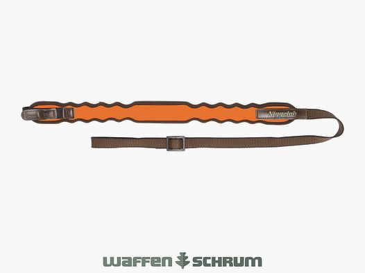 Sangle de fusil Niggeloh élégante avec déverrouillage rapide pour fusils en néoprène - orange