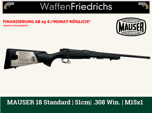 Mauser 18 Standard | 51cm | M15x1 - WaffenFriedrichs