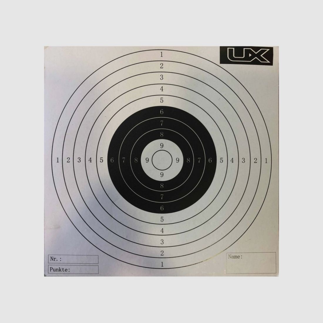 Zielkarton UX 14x14, 100 Stück