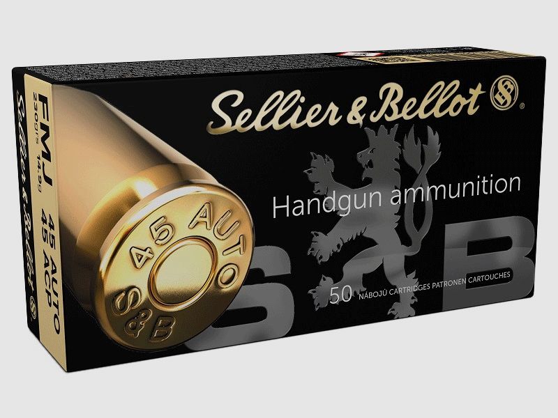 45ACP FMJ SELLIER BELLOT 230 GRAIN, Bild 1 von 2