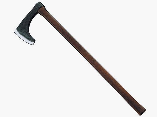 Hacha vikinga con mango de madera dura
