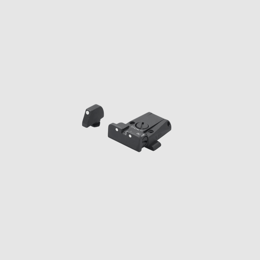 LPA Mikrometer-Visier SPR für Glock-Pistolen, 3-Punkte inkl. Korn