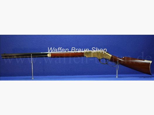 UBERTI - LEVER-ACTION BÜCHSEN 1866 SPORTING RIFLE 24 1/4 Zoll .22 LONG RIFLE, BRASS FRAME